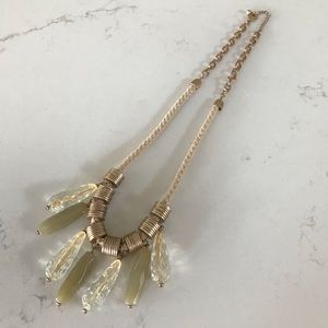 Anthropologie | Beaded Necklace with Rope Detail